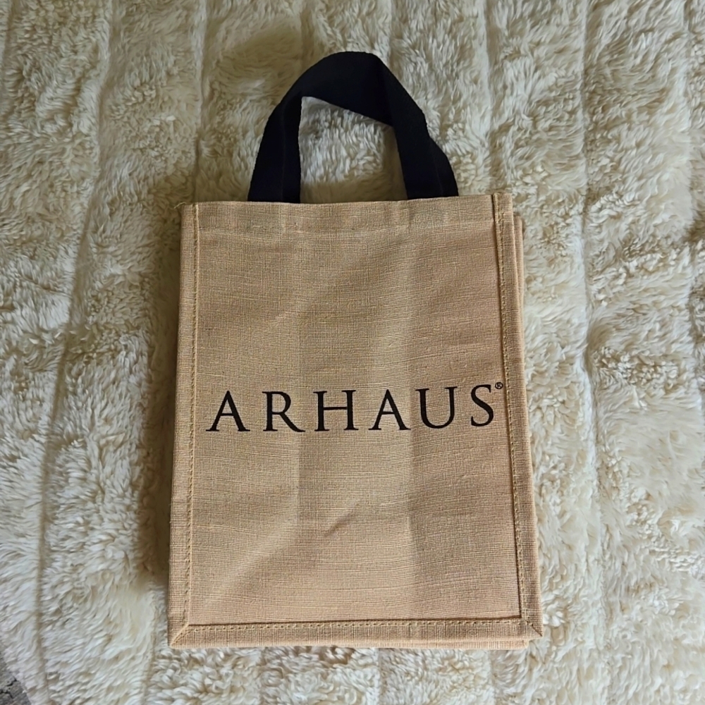 Arhaus Jute/Cotton Tote Bag